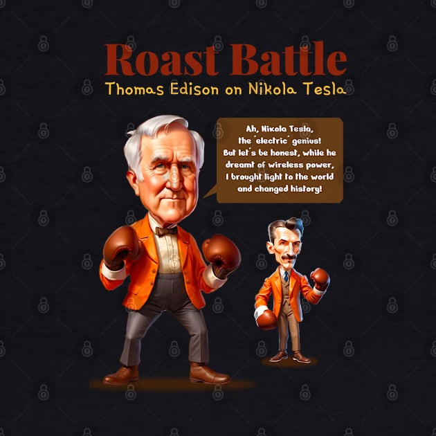 Roast Battle Thomas Edison on Nikola Tesla by BAJAJU